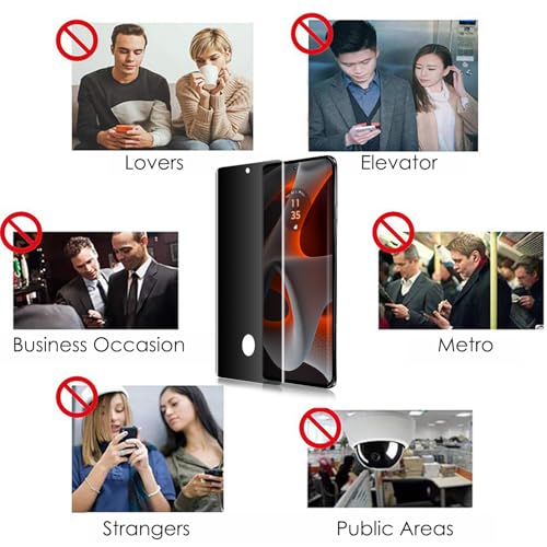 Verre trempé Motorola Edge 50 Pro confidentiel pour sécuriser vos messages en voyage