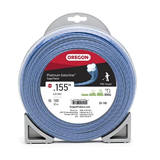Oregon 20-108 Platinum Gatorline Supertwist Trimmer Line .155-Inch by 100-Foot, Grey/Black