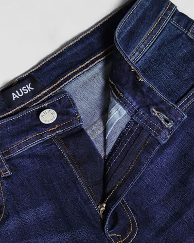 Image of AUSK Men's Regular Straight Fit Casual Jeans || Official Business wear Jeans for Men