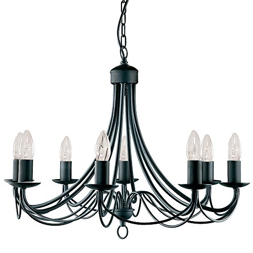 Searchlight 6348-8BK - Lámpara de araña