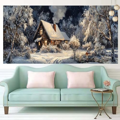 Diamond Painting Enfant et Adulte Les Arbres Broderie Diamant Grand Format 60x120cm