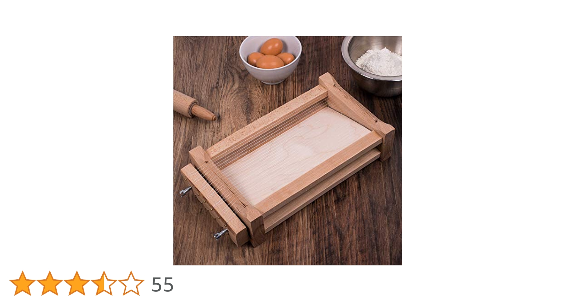 Amazon | Mars Chitarraパスタカッター、イタリア製、ブナ材と18