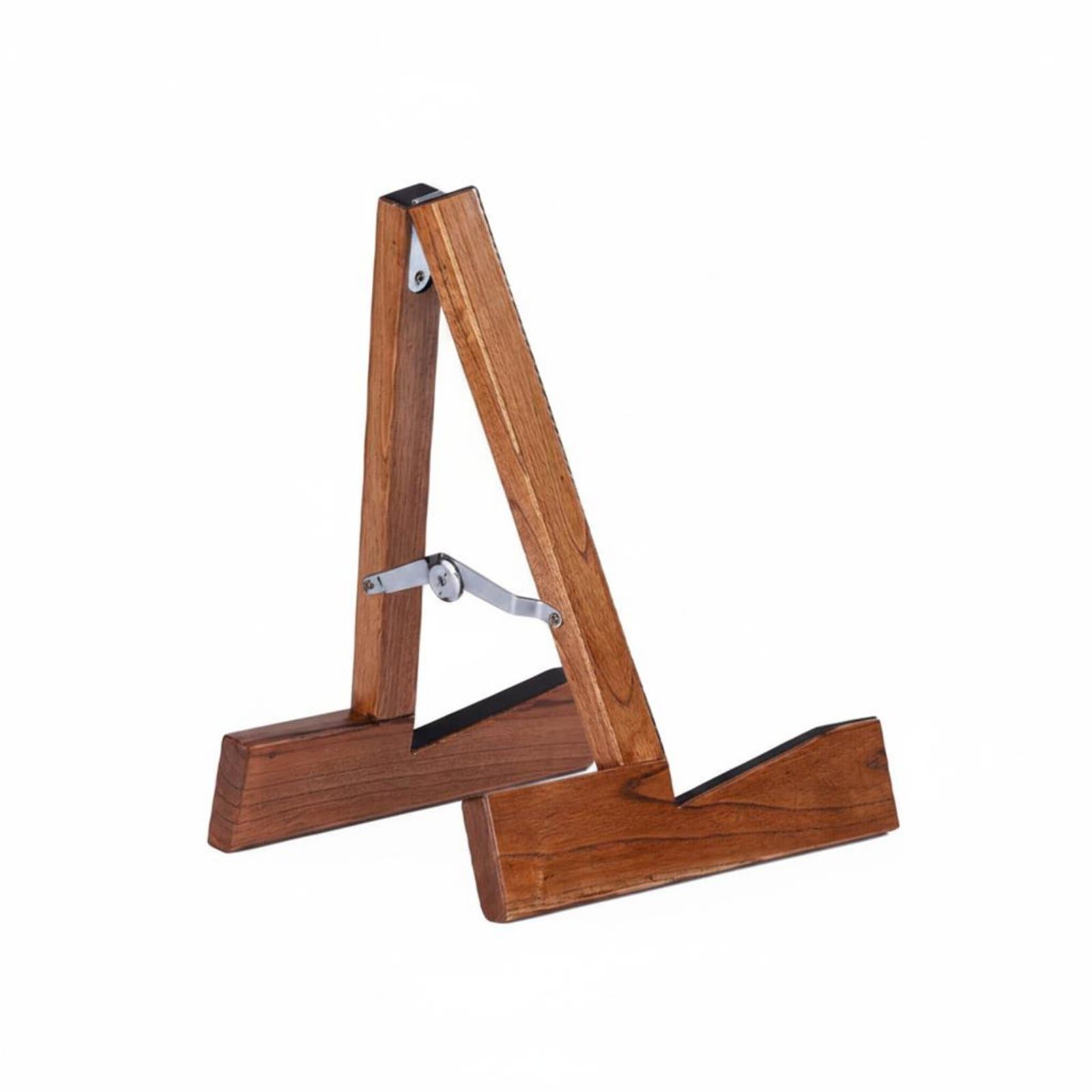 Gitarrenständ aus klappbar A-Rahmen Gitarrenhalt faltbar ständ für Gitarristen, Musik, Wohnzimm, Heim-, Probaum , Walnut Simple