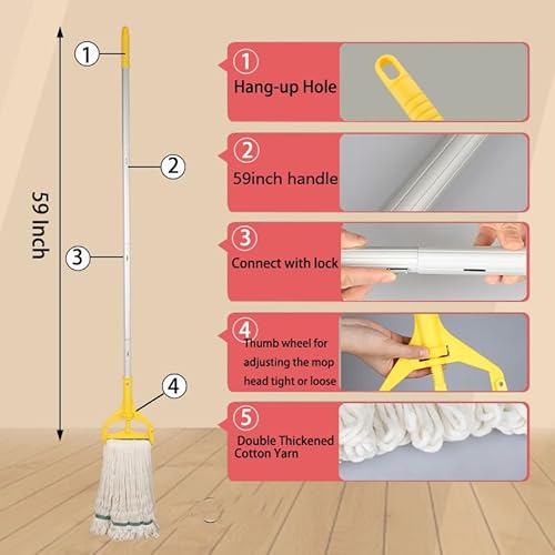 Ofo Change Your Life FD-HGF-67634 Ofo Loop-End String Mop, Heavy Duty Commercial Industrial Mop thumb #1