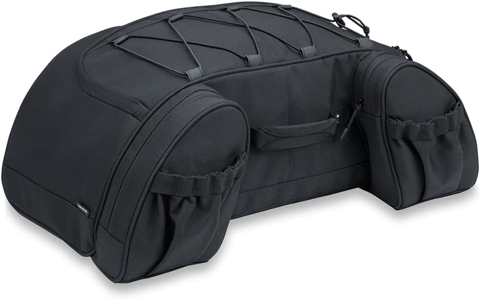 5281 Momentum Hitchhiker Motorcycle Travel Luggage: Weather Resistant Trunk Rack Bag, Black