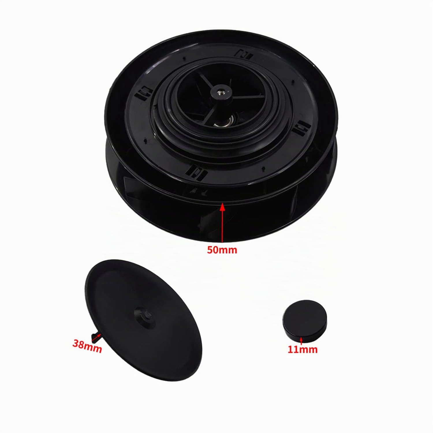 Ventola di Ventilazione del Tetto dell'auto Compatibile con Van Caravan Bus Van Nero