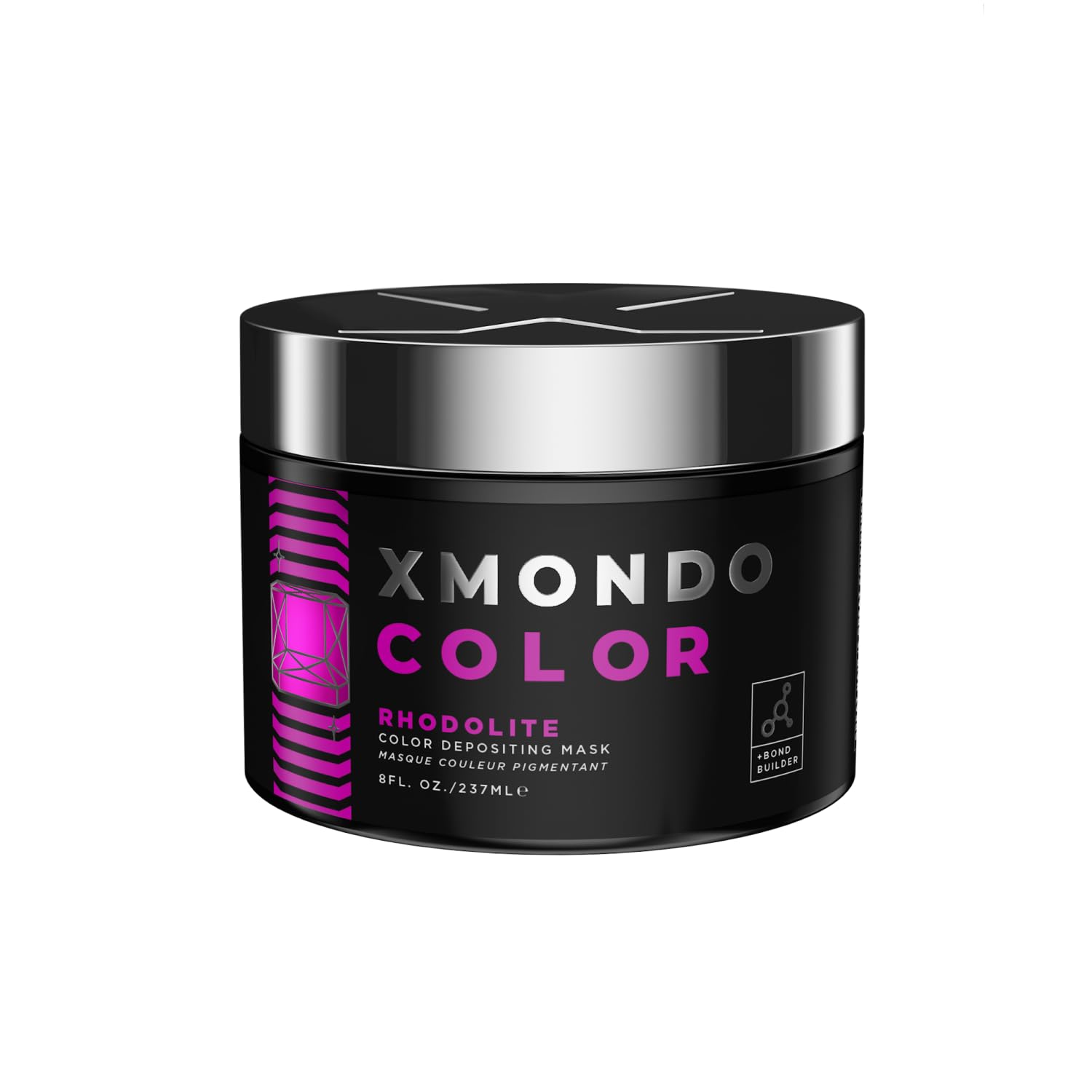 XMONDOColor Rhodolite Depositing Mask & Semi-Permanent Pink Hair Dye | Infused with Bond Booster Technology & Hyaluronic Acid for Nourishment, Revitalization & Repair, Vegan Formula, 8 Fl Oz 1-Pack