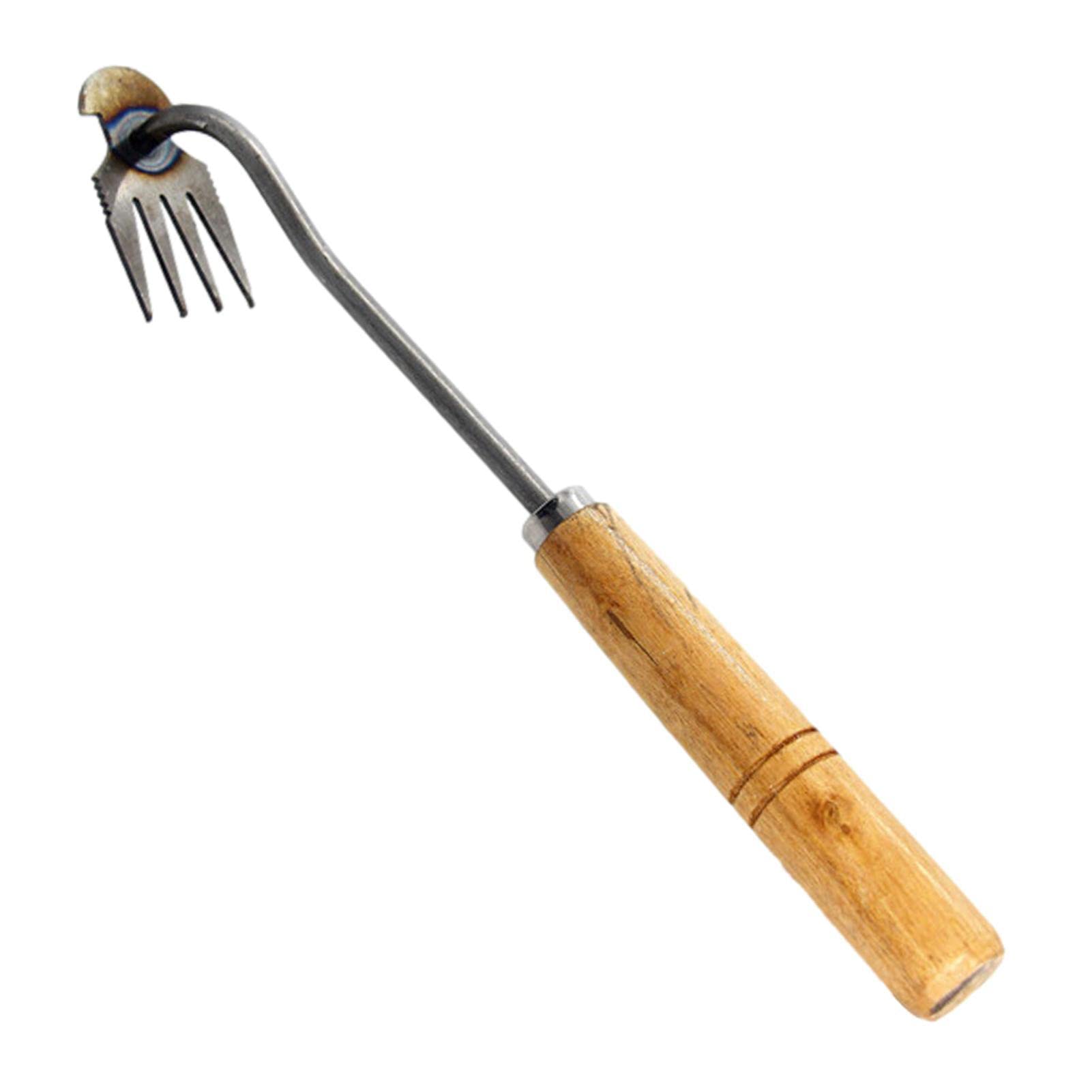 Estirpatore Erbacce Manuale Rundago - 4 Denti In Acciaio Inox, Attrezzo Giardinaggio Multiuso - Foto 9