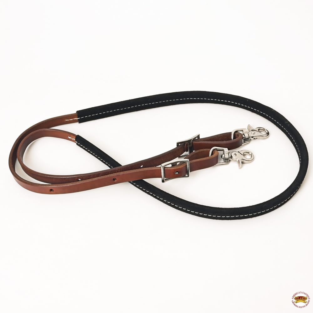 Professional's Choice Professional's 3/4in Laced Heavy Oil Barrel Reins