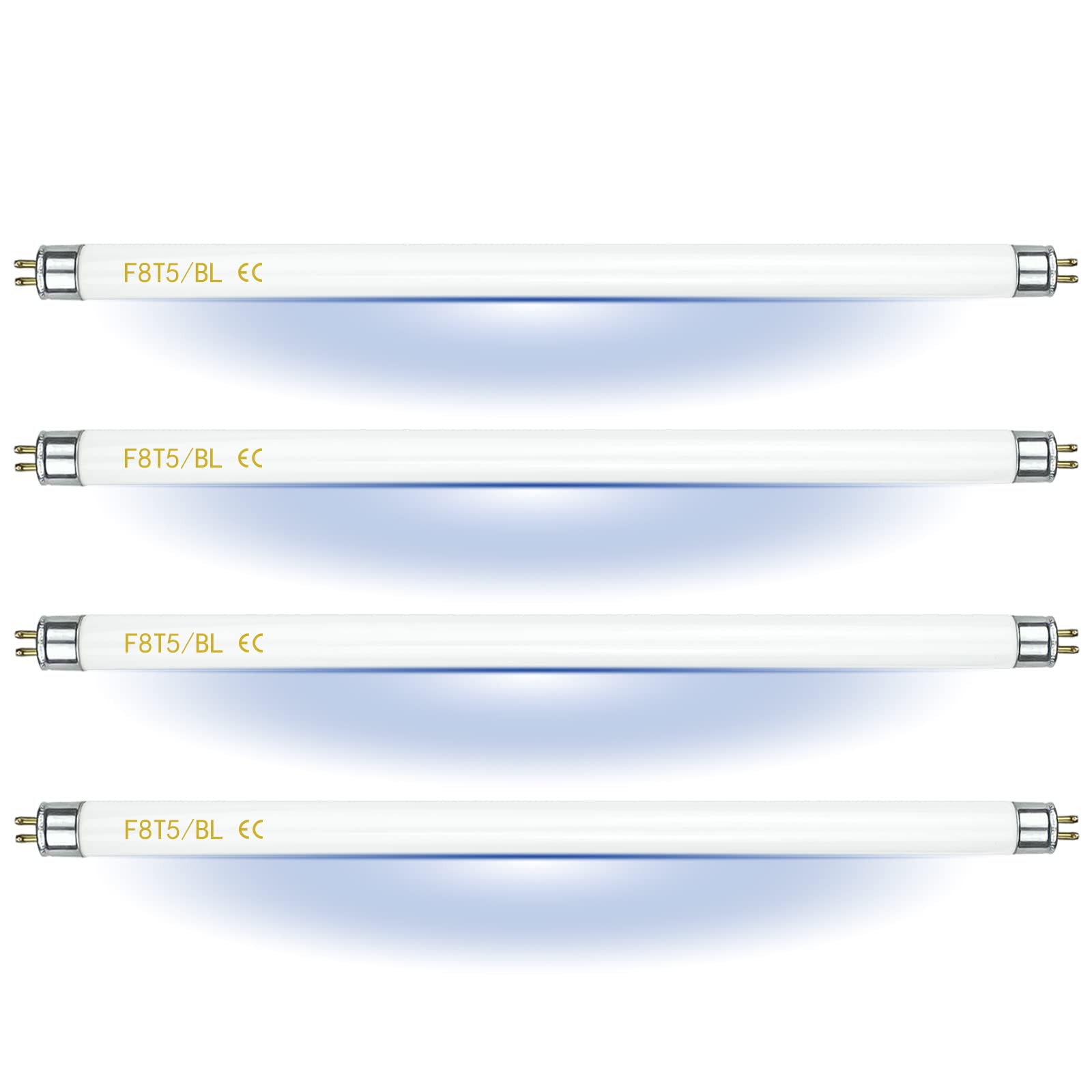 Lot De 2 Tubes UV 15W F15T5 368BL – Pour Lampe Anti-insectes – Tension 220-240V – Culot G5/T5