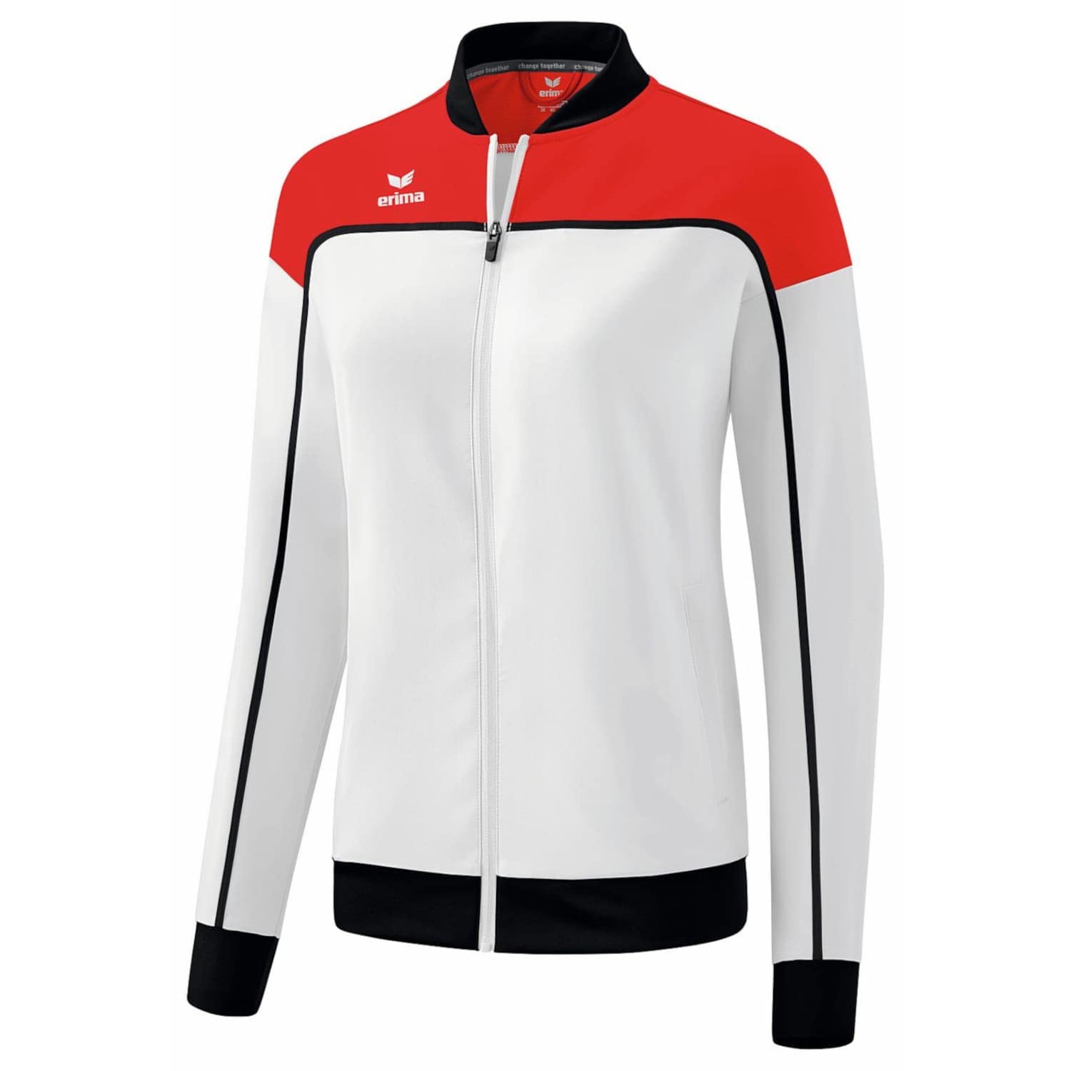 Erima Women's Change Functional Presentation Jacket, White/Red/Black, 42