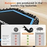 ANCHEER 50" Rebounder Trampoline for Adults- 2025 Foldable Mini Trampoline with Bar- Exercise Trampoline for Adults, Max Load 560lbs, for Indoor/Garden Workout - Image 3