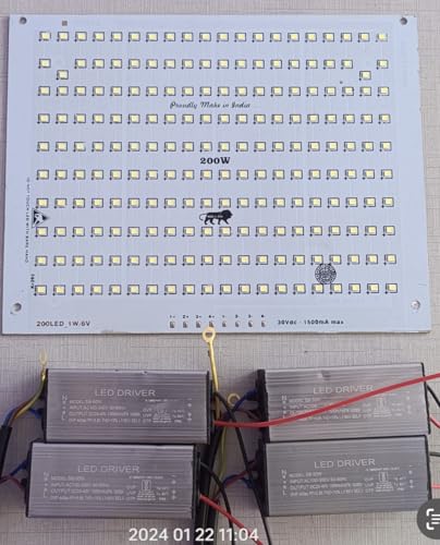 Image of 200W LED PCB Light and 4nos 50W Driver High-Power LED Flood Light Driver Outdoor Lighting