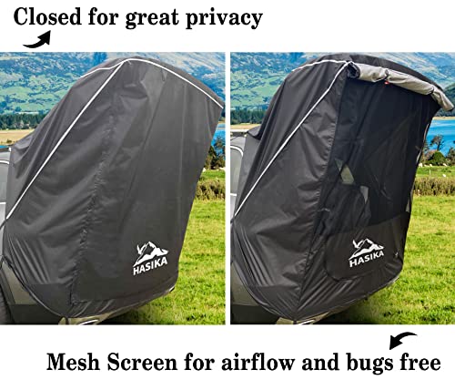 Tailgate Shade Awning Tent For Car Camping Road Trip Essentials Midsize To Full Size Suv Van Waterproof 3000Mm Upf 50+ Black (Small) #TOP1