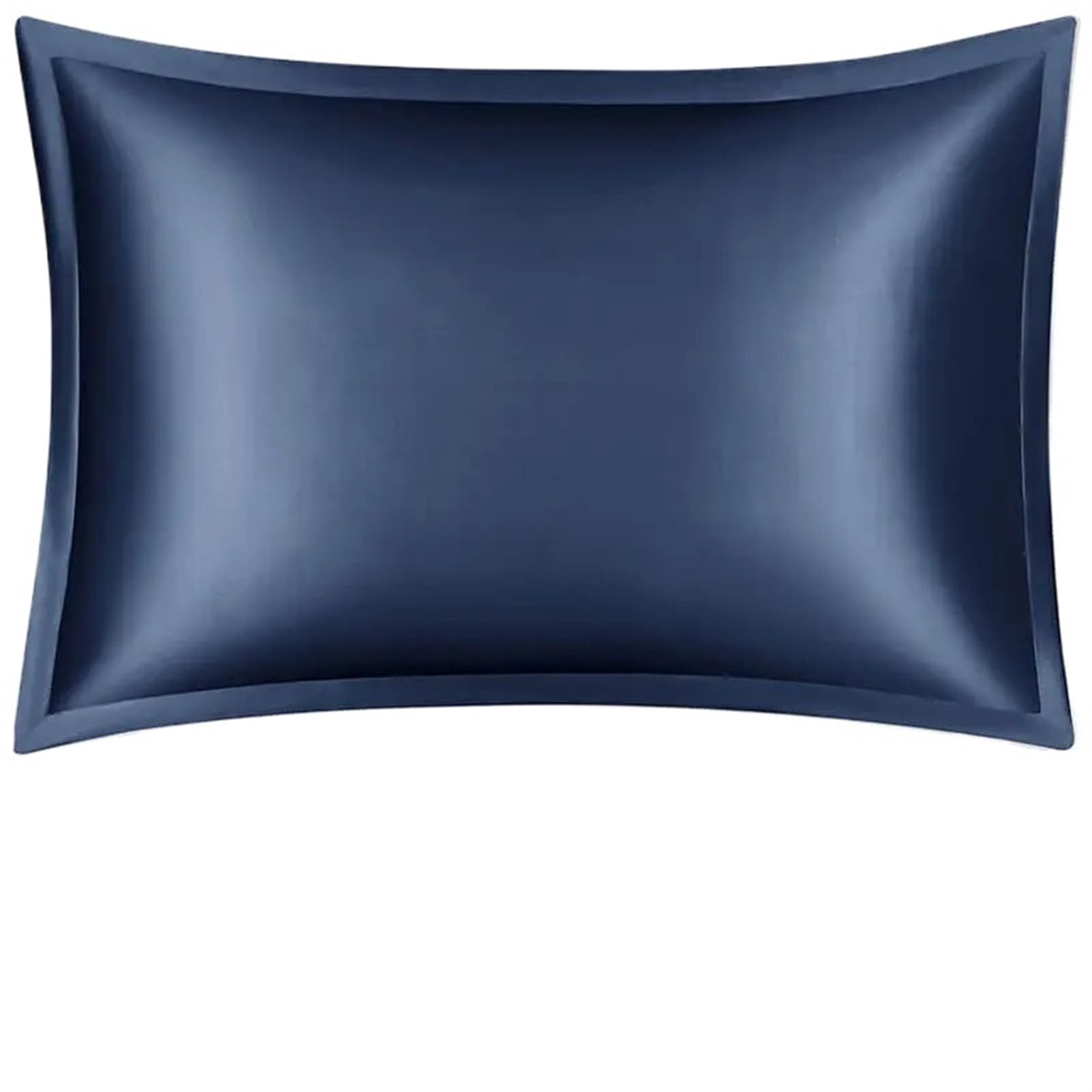 Funda almohada seda Fundas de almohada de seda Funda de almohada de seda morera for cabello y piel: parte delantera de seda pura y parte trasera de fibra de lyocell transpirable, 1 paquete(Blue white