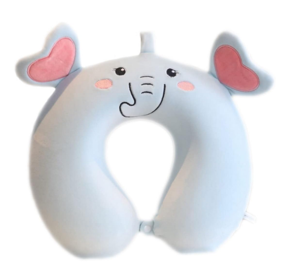 Aoopoo Elephant Kids Travel Pillow, Animal Neck Support U Shaped Cushion Plush For Airplane Train, Children Neck Pillow Chin & Neck Support Cushion With Animal Super Soft Cover Travel Partner (Elephant)