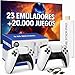 Consola Retro PRO Actualizada 23 Emuladores +20.000 Videojuegos 2 Mandos Inalámbricos Blancos Juegos Clásicos Tarjeta 64GB | Regalo Navidad | Videoconsola Arcade Pincho Stick HDMI TV Tele
