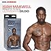 Doc Johnson Signature Series - Isiah Maxwell - 10 Inch Realistic ULTRASKYN Dildo with Removable Vac-U-Lock Suction Cup - F-Machine & Harness Compatible - for Adults Only, Chocolate