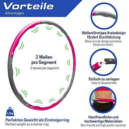 Hula-Hoop-Reifen ELANI für Erwachsene – Fitness und Abnehmen