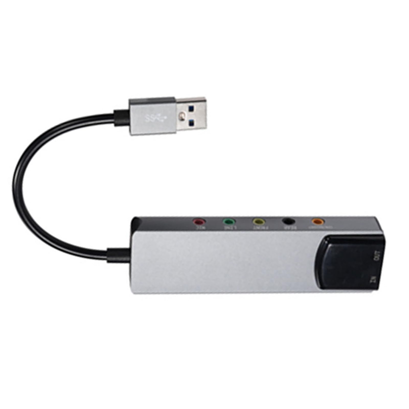 Sound Card, 5.1 Channel External Sound Card USB SPDIF Optical Audio Sound Card Adapter for PC Laptop