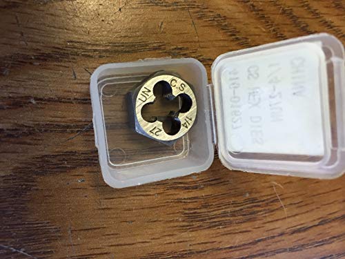 1/4-27 CARBON STEEL HEXAGONAL RE-THREADING DIE