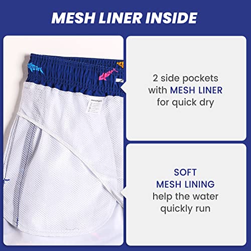 Image of maamgic Mens Slim Fit Swim Shorts Swim Trunks 7 inch Quick Dry Mens Bathing Suits with Mesh Lining