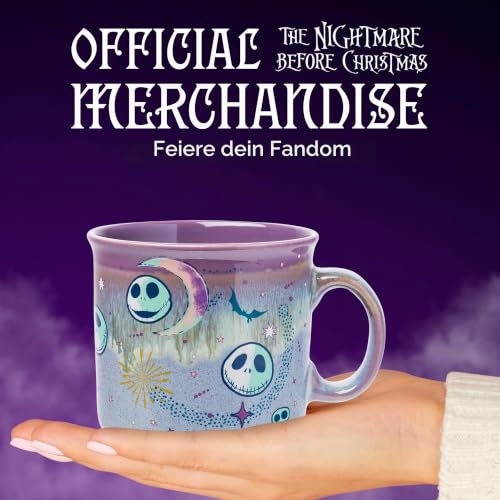 Silver Buffalo Disney Nightmare Before Christmas Mystic Opulence Reactive Glaze Keramik Camper Tasse, 590 ml – Ansicht 5