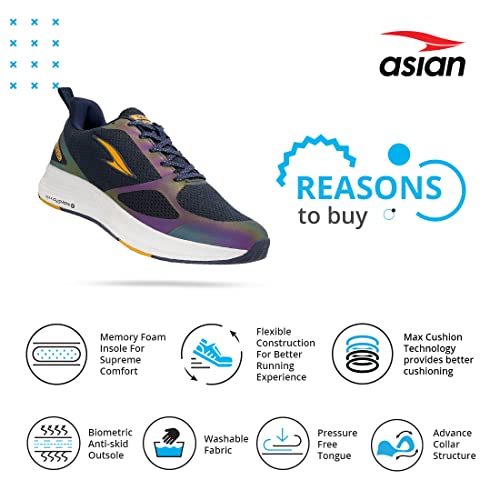Image of ASIAN Men's REFLECTIVE-13 Sports Running,Walking & Gym Shoes with Max Cushion Technology Phylon Sole with Memory Form Casual Sneaker Shoes for Men's & Boy's