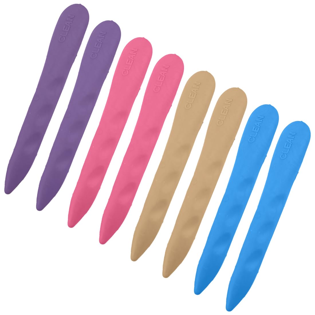 8 gomas de borrar de colores para niños, bolígrafo borrador cúbico, goma de borrar de papelería infantil con ranuras, diseño ergonómico, zona de agarre natural, adecuada para material escolar