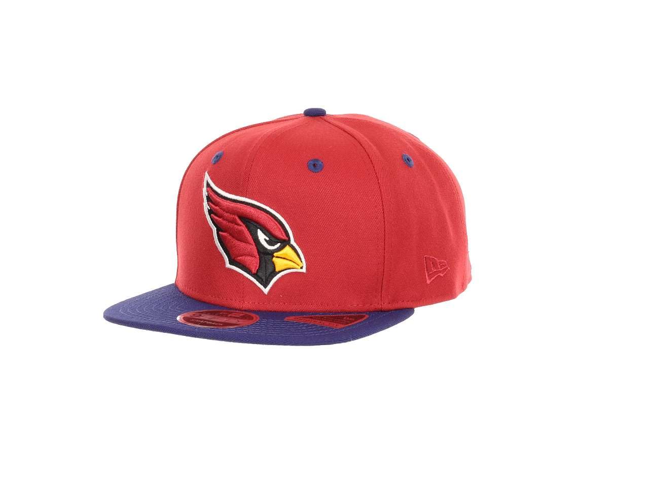 New Era Arizona Cardinals NFL Pinot Red 9Fifty Original Fit Snapback Cap - One-Size — image 1