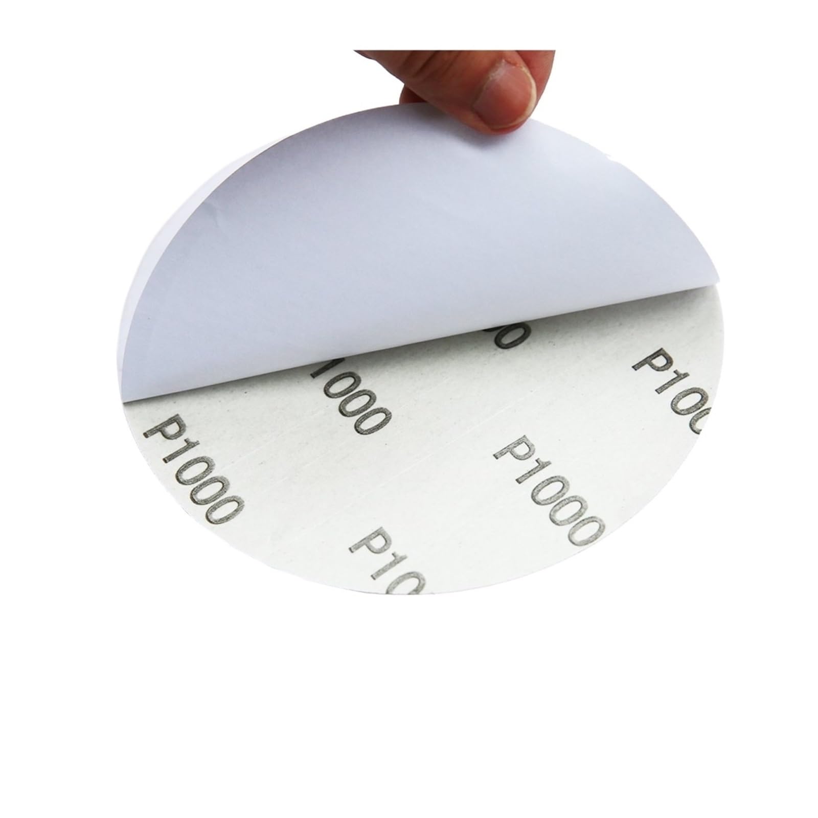 10PCS hojas de lija PSA 5 pulgadas, óxido aluminio, grano 60-240 | Papel de lijado autoadhesivo en seco para madera, metal, muebles, piedra y pulido auto(1500)