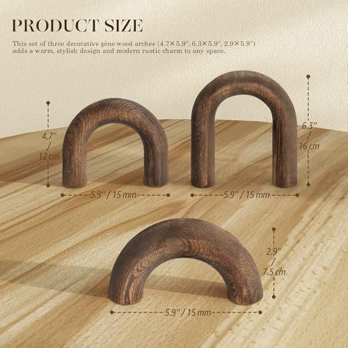 Statues en bois design pour décorer une table basse ou un bureau - 3