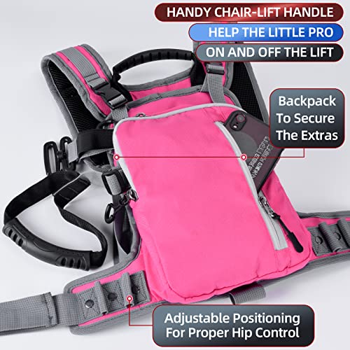 STLOVe Ski Training Backpack for Kids Snowboard Harness Trainer Ski Safely and Control Speed Ski