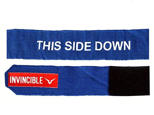 Image of Invincible Mexican Style Semi-Stretch Hand Wraps Blue 2.5 Meter