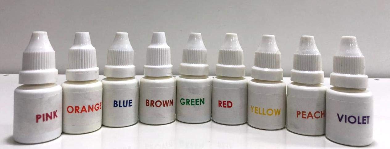 Soapy Twist DIY Liquid Soap Making Colours for Melt and Pour Soaps (10g each) Set of 9 colours