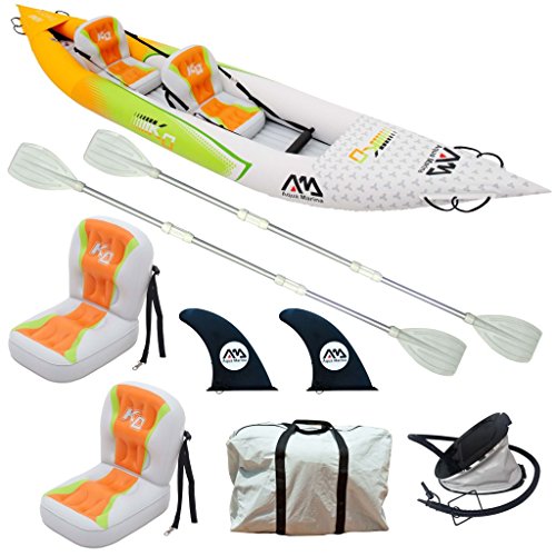 vidaXL Aqua Marina Aufblasbares Kajak Betta HM K0 für 2 Personen Mehrfarbig