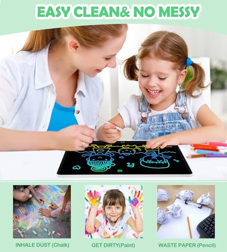 Tableta de Escritura LCD 16 Pulgadas, Tablero de Dibujo Electrónico, Colorida Pizarra Tableta Electrónica Gráfica Pizarra Infantil Juguete Juego de Regalo Cumpleaños para Niñas y Niños de 3-12 Años - imagen 3