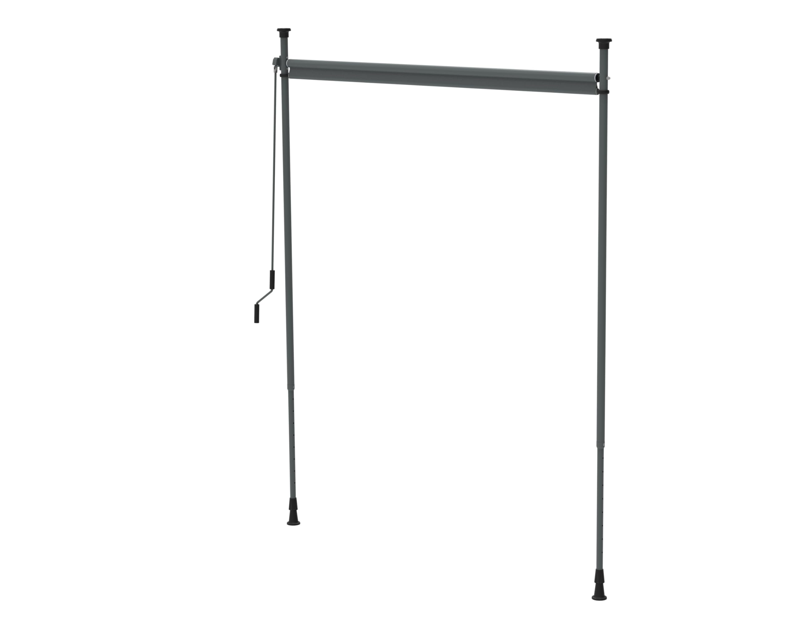 Canopée Store Store Vertical sans perçage 200 x 310 cm à manivelle, Brise-Vue extérieur pour Balcon terrasse Jardin, Protection Solaire et visuelle, Anthracite (Gris, 2x3.1m)
