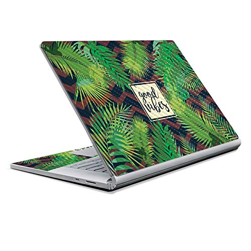 Image of MightySkins Carbon Fiber Skin for Microsoft Surface Book 2 13 inch (2017) - Vibes,Protective, Durable Textured Carbon Fiber Finish,Easy to Apply, Remove, and Change Styles,