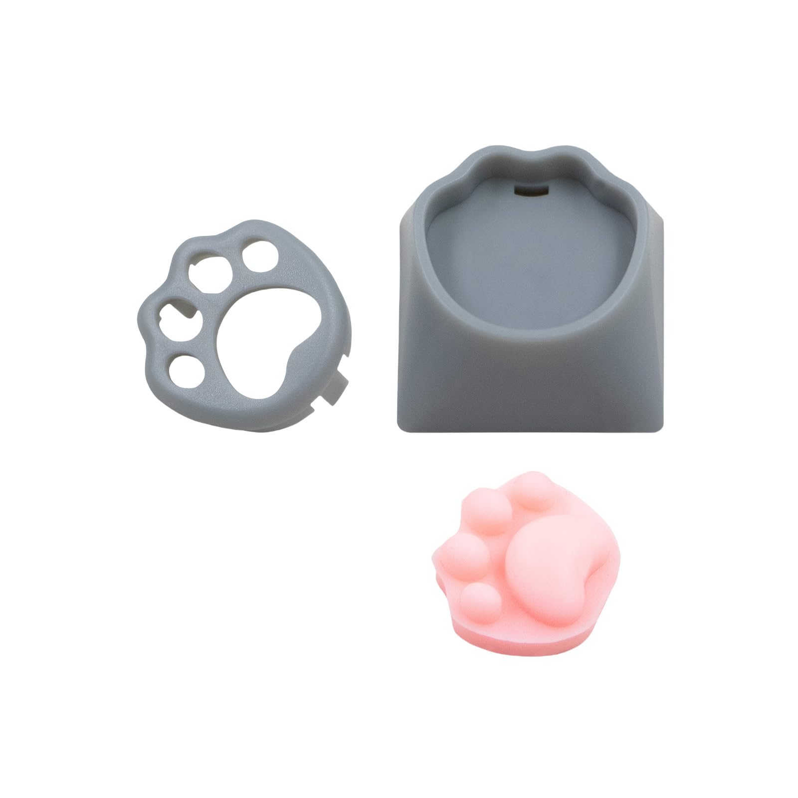 Jazuaiao 3D Keycaps Soft Silicone Construction Customizable Keyboards Caps for Typing Comfort and Aesthetics Keycaps