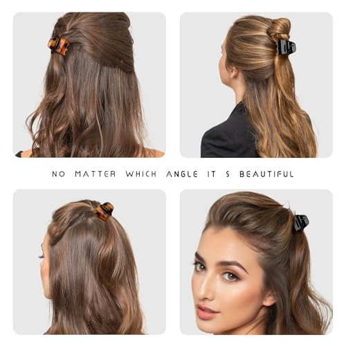 Set de 6 pinzas para cabello resistentes 1.3 pulg miniatura 5