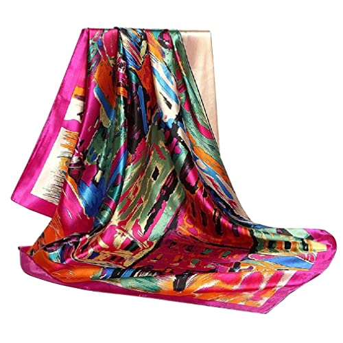 The Crafty Owl Beautiful, Elegant and Soft Paisley Retro Abstract Mandala Silk Feel Scarves/Scarfs/Shawls
