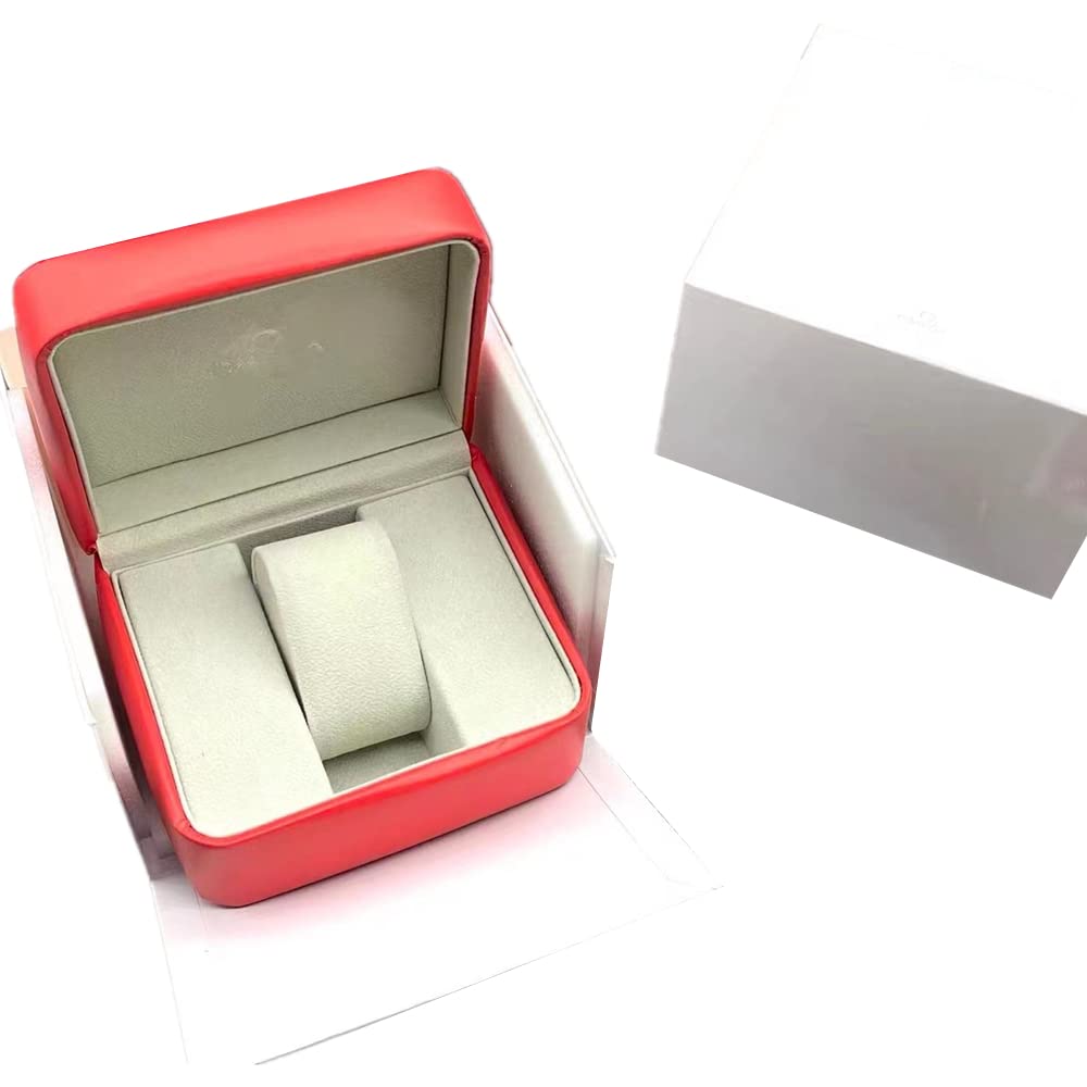 Rote Uhrenbox Uhren-Anzeige-Box High-End-Geschenkbox Uhrenarmband-Aufbewahrungsbox für Om-ega Se-ama-ster Planet Ocean