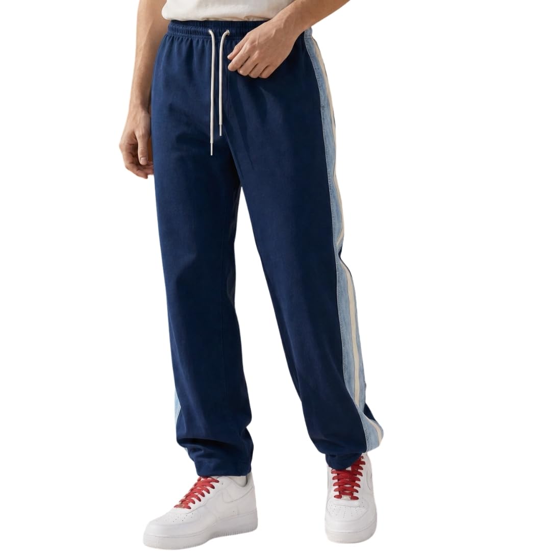 nobero Men's Slim Fit Mid Rise Joggers-picture-52