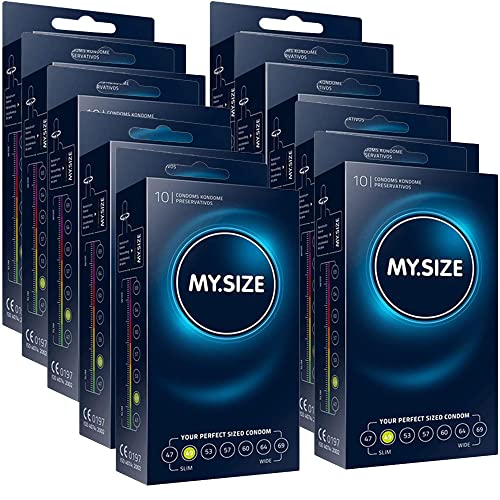 Préservatifs MY.SIZE taille 1, 49 mm, 100 pièce, pack de valeur MEGA Cover