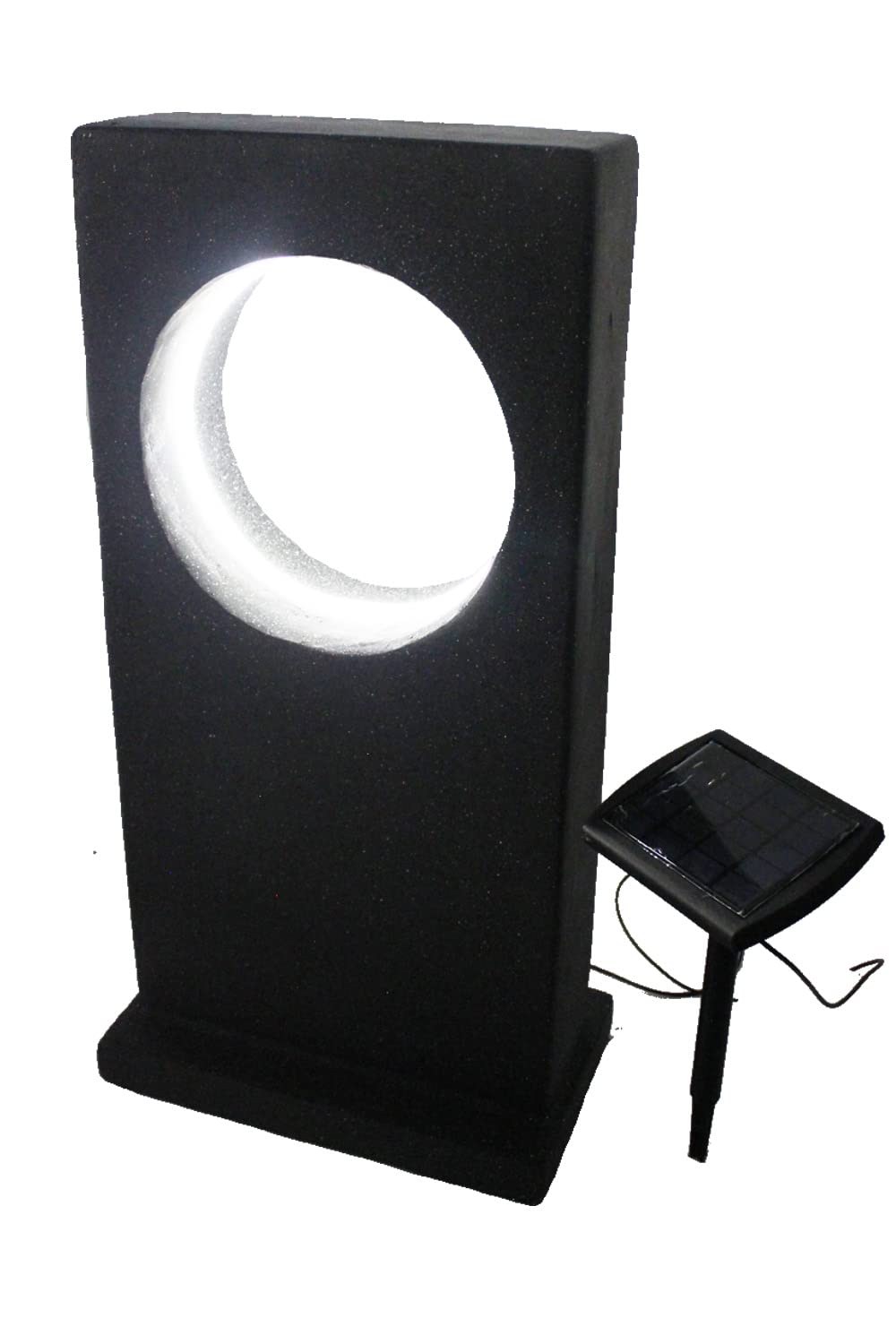 Arnusa Moderne Solarleuchte Gartenleuchte Gartenlampe Solarlampe 63,5 x 18 x 32 cm Gartenstatue