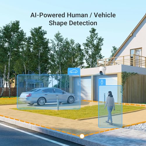 EZVIZ 4K PTZ Überwachungskamera Aussen WLAN, 2,4GHz WLAN Kamera Outdoor, Auto-Tracking, Personen-/Fahrzeugerkennung, Zwei-Wege-Audio… – Ansicht 4