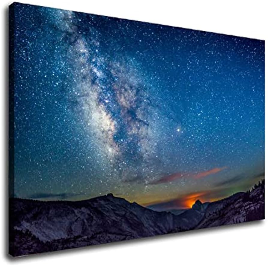 Amazon.co.jp: ベッドルームウォールアート 天の川 絵画インテリアの Amazon.co.jp: ベッドルームウォールアート 天の川 絵画インテリアの