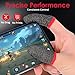 Josojoou 12 Pack Gaming Finger Sleeves, Ultra-Thin Silver Fiber Gaming Thumb Sleeves Compatible with All Touchscreen Devices, 0.3mm dedales Gamer for Enhanced Touchscreen Sensitivity