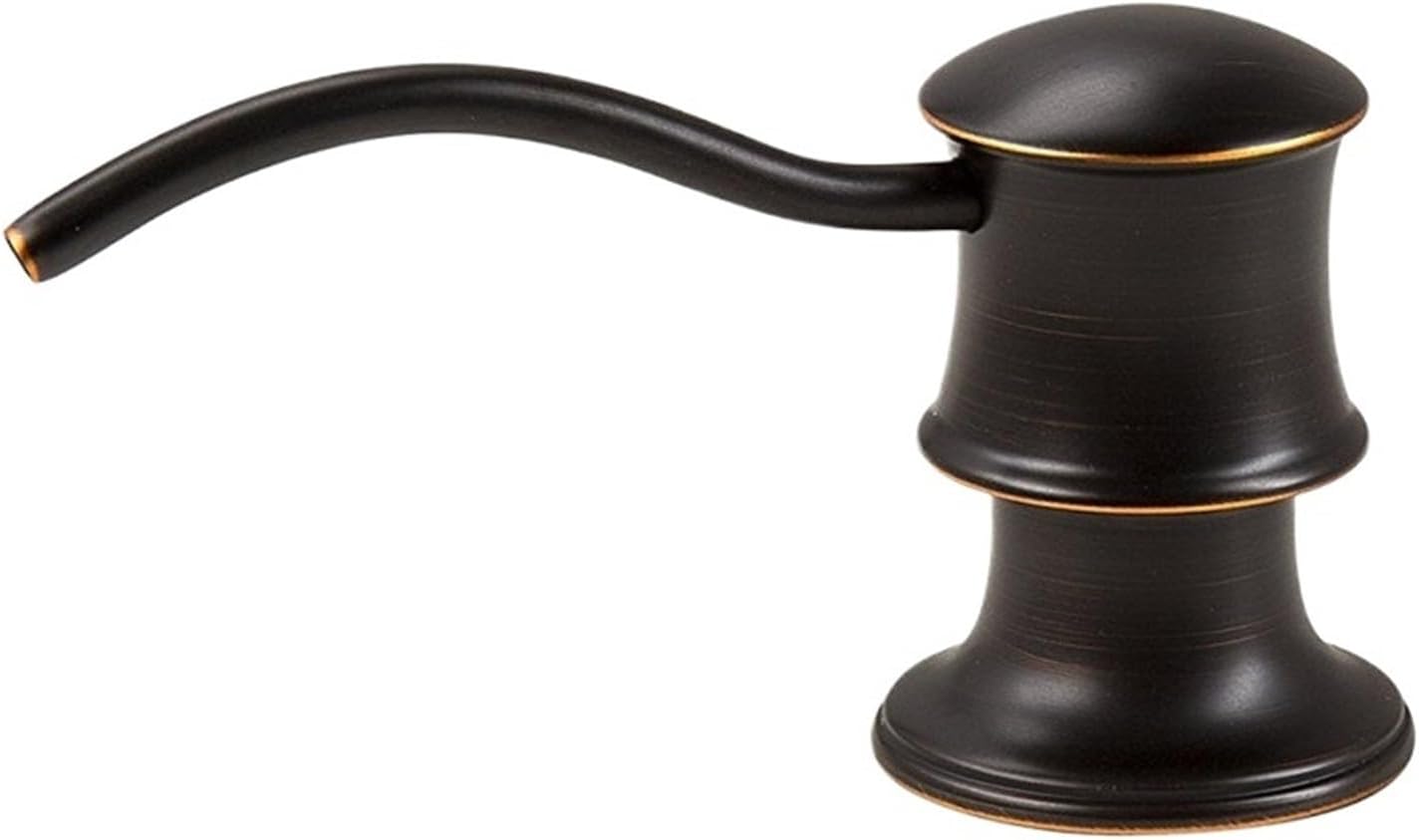 Oil Rubbed Bronze Built-in Deck Mount Traditional 13 oz Brass Soap Dispenser/Lotion Dispenser Set with Brass Pump